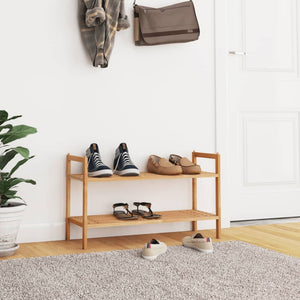 vidaXL Shoe Rack Shoe Organizer Shelf Holder for Entryway Closet Solid Wood-2