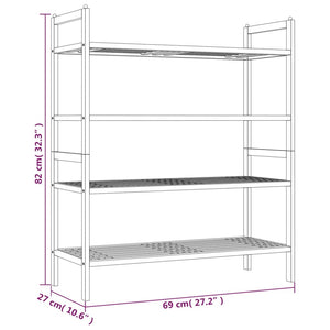 vidaXL Shoe Rack Shoe Organizer Shelf Holder for Entryway Closet Solid Wood-9
