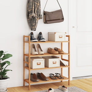 vidaXL Shoe Rack Shoe Organizer Shelf Holder for Entryway Closet Solid Wood-14