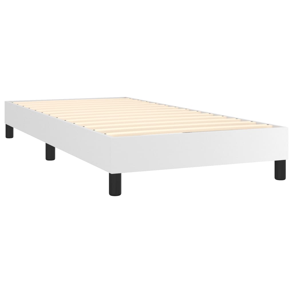 vidaXL Bed Frame Box Spring Platform Bed Mattress Foundation Faux Leather-14