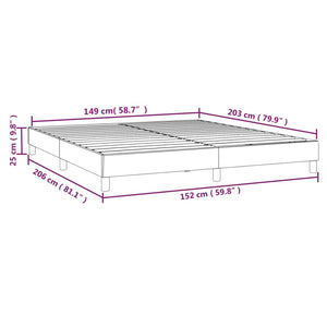 vidaXL Bed Frame Box Spring Platform Bed Mattress Foundation Faux Leather-13