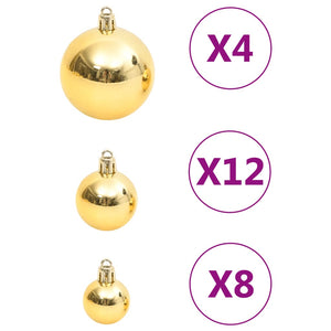 vidaXL Christmas Decoration Christmas Bauble Set Ball Ornament Polystyrene-2