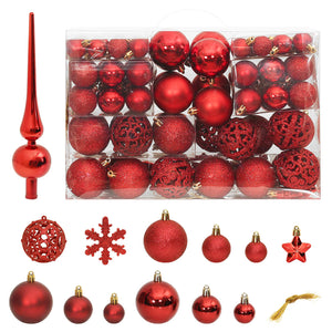 vidaXL Christmas Decoration Christmas Bauble Set Ball Ornament Polystyrene-30