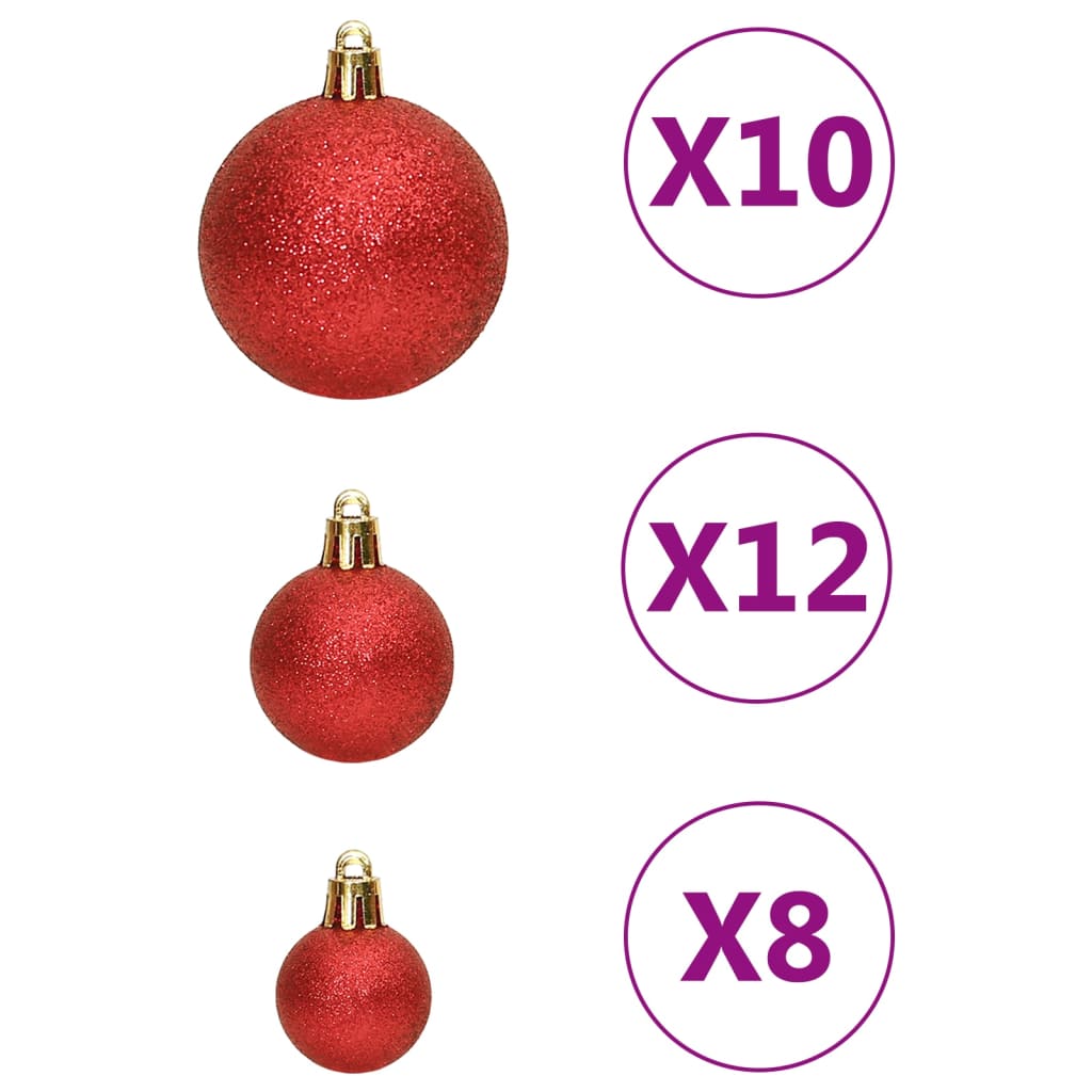 vidaXL Christmas Decoration Christmas Bauble Set Ball Ornament Polystyrene-66