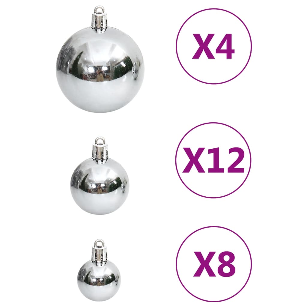 vidaXL Christmas Decoration Christmas Bauble Set Ball Ornament Polystyrene-18