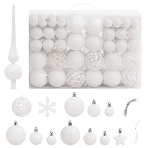 vidaXL Christmas Decoration Christmas Bauble Set Ball Ornament Polystyrene-36