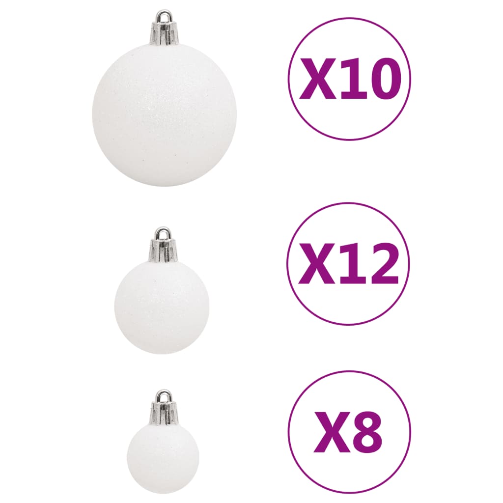 vidaXL Christmas Decoration Christmas Bauble Set Ball Ornament Polystyrene-58