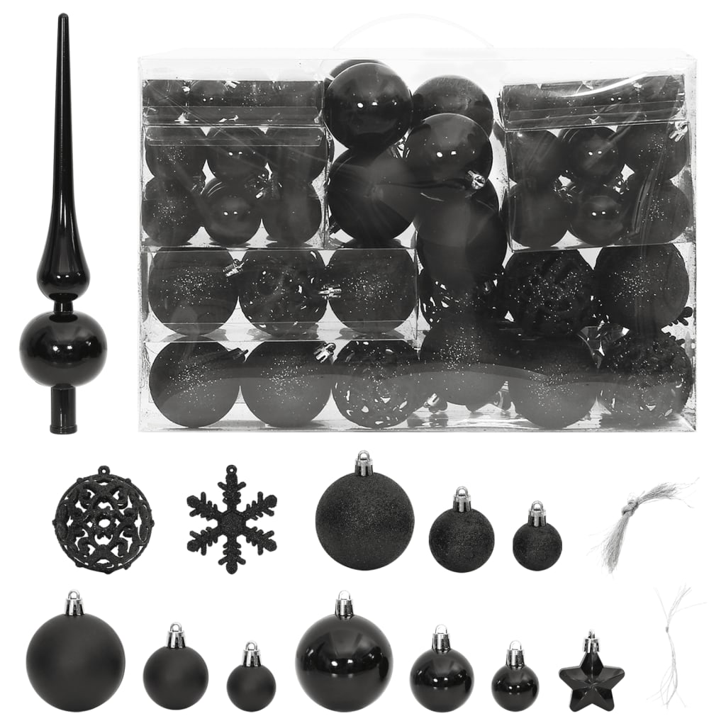 vidaXL Christmas Decoration Christmas Bauble Set Ball Ornament Polystyrene-8