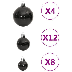 vidaXL Christmas Decoration Christmas Bauble Set Ball Ornament Polystyrene-53