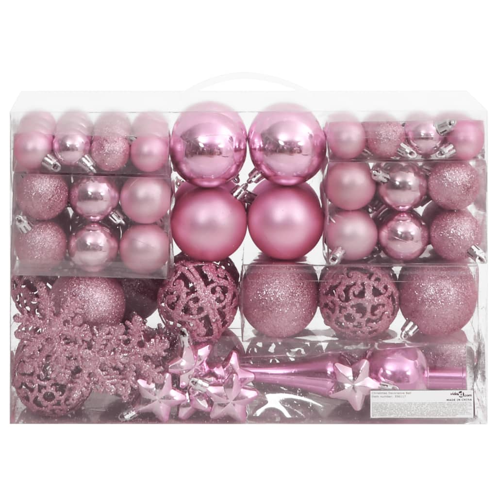 vidaXL Christmas Decoration Christmas Bauble Set Ball Ornament Polystyrene-10