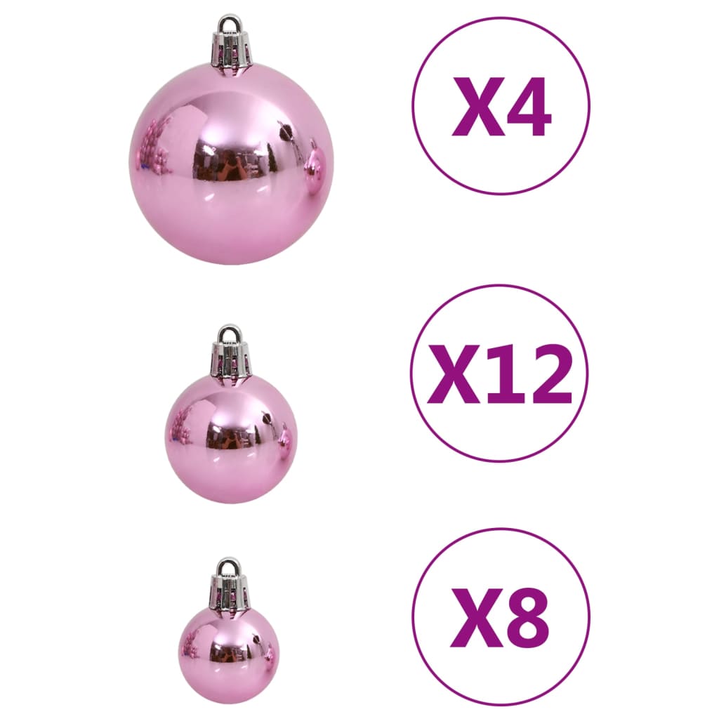 vidaXL Christmas Decoration Christmas Bauble Set Ball Ornament Polystyrene-37