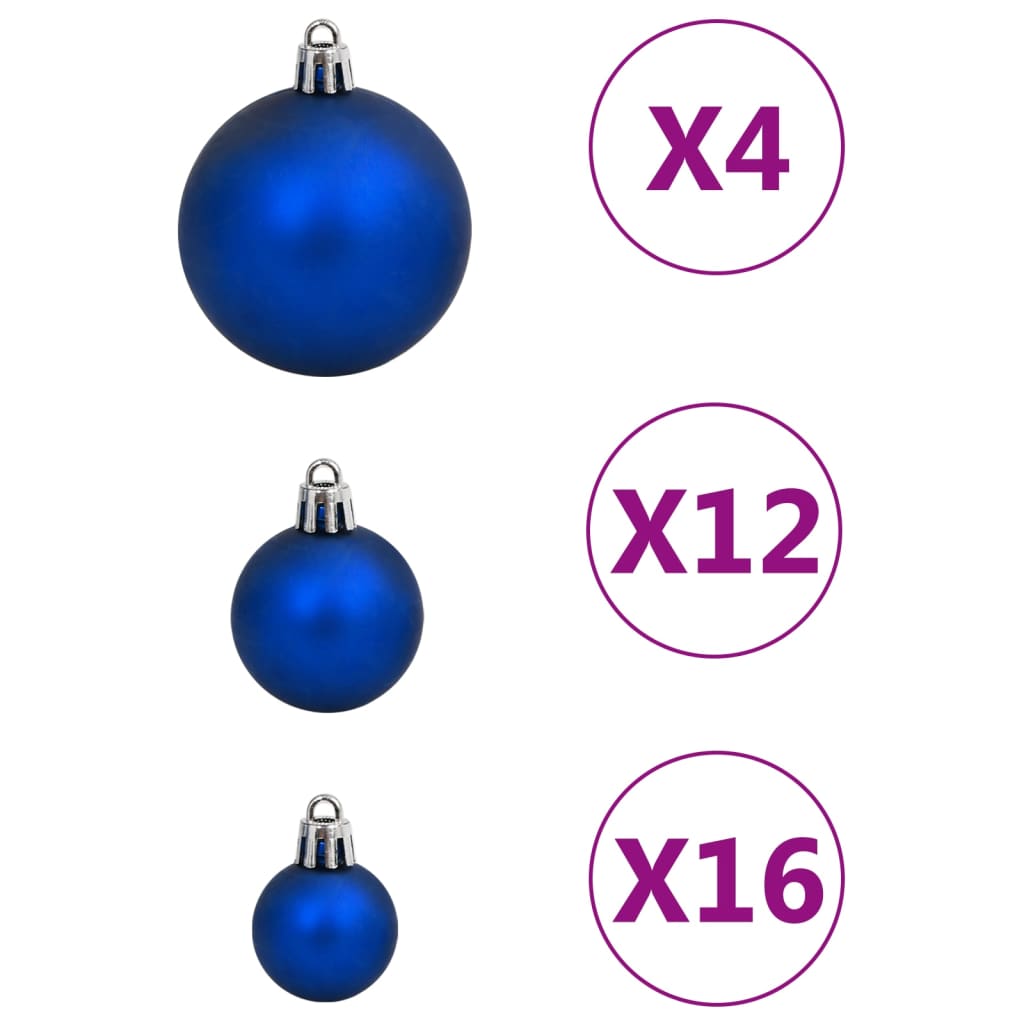 vidaXL Christmas Decoration Christmas Bauble Set Ball Ornament Polystyrene-14