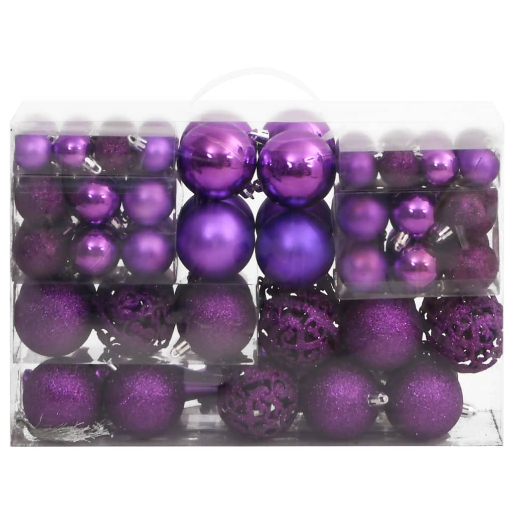 vidaXL Christmas Decoration Christmas Bauble Set Ball Ornament Polystyrene-64