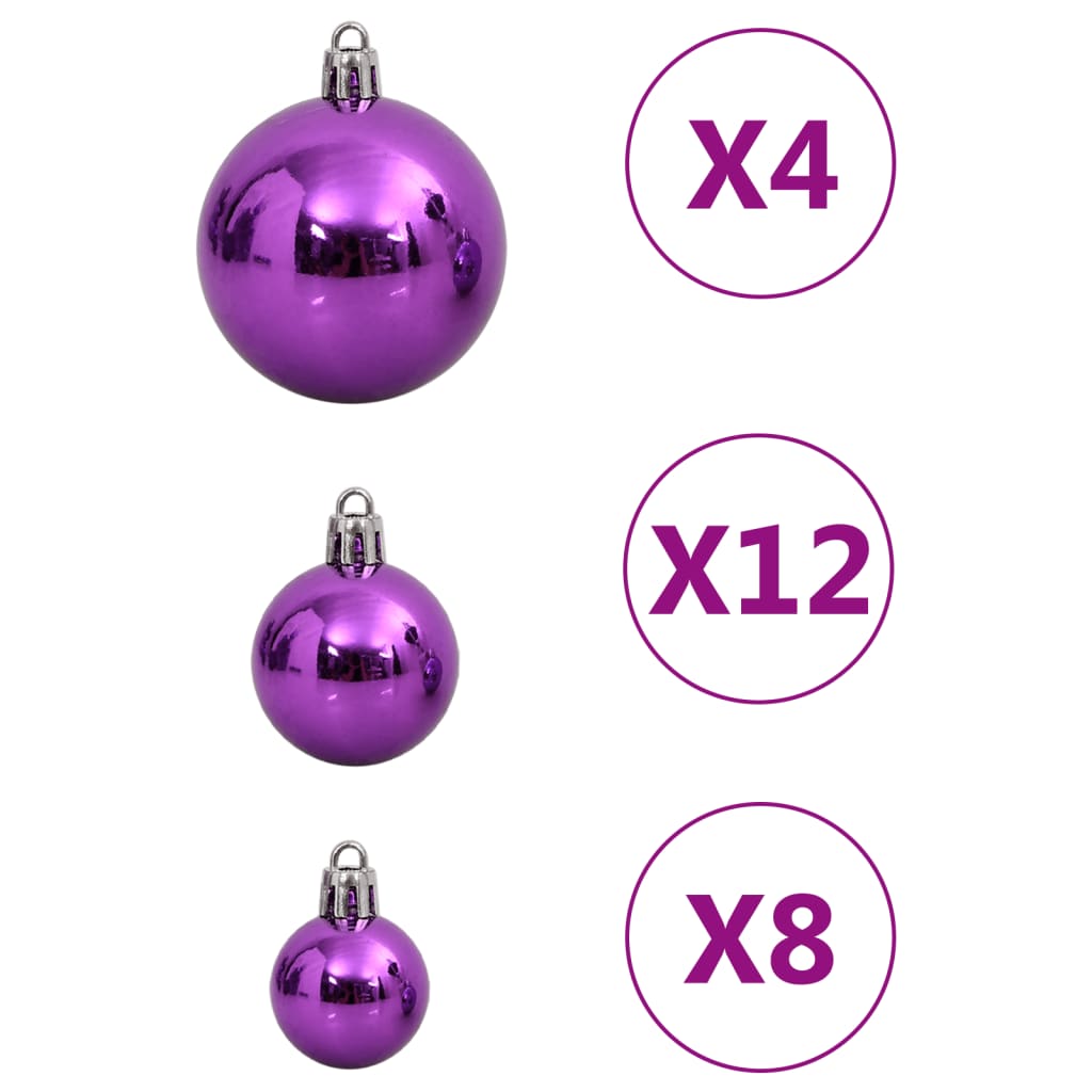 vidaXL Christmas Decoration Christmas Bauble Set Ball Ornament Polystyrene-12