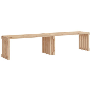 vidaXL Patio Bench Extendable Garden Bench Outdoor Seating Solid Wood Pine-29