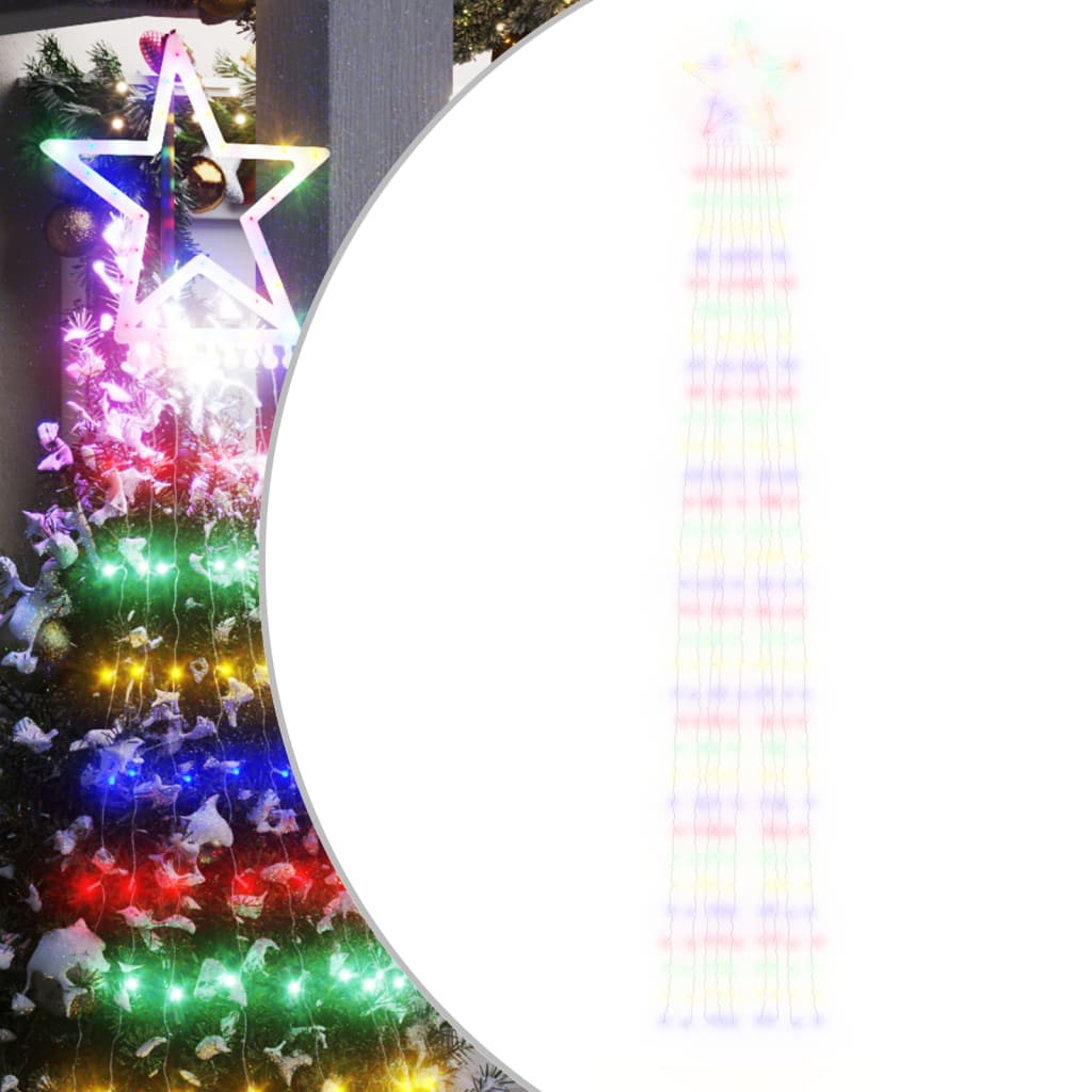 vidaXL Christmas Tree Light Waterfall Tree Light for Xmas Yard Party 320 LEDs-25