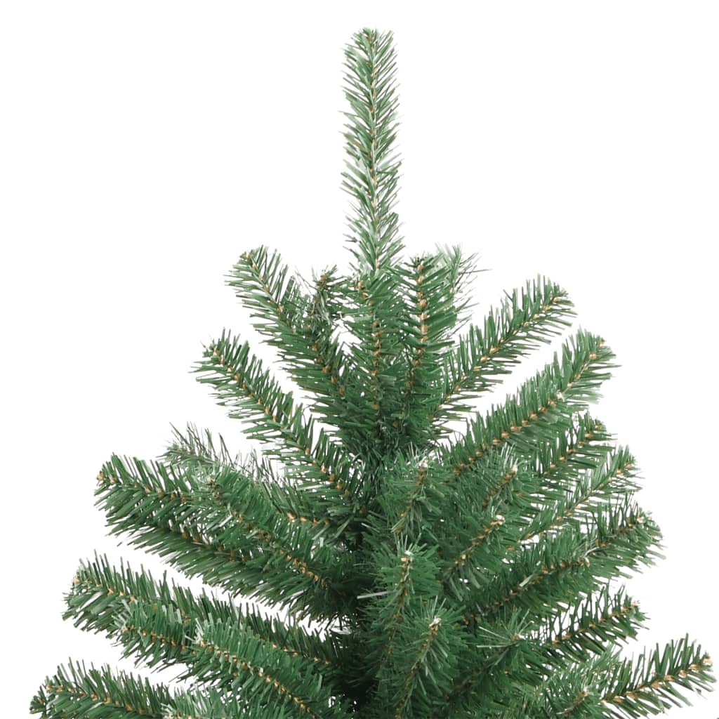 vidaXL Artificial Hinged Christmas Tree with Stand Green 70.9"-3