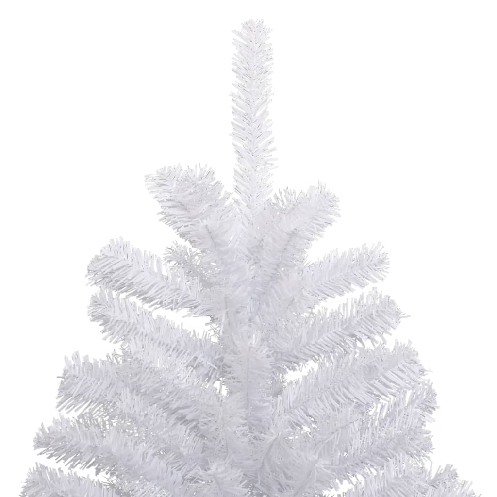 vidaXL Artificial Hinged Christmas Tree with Flocked Snow 82.7"-4