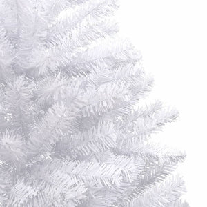 vidaXL Artificial Hinged Christmas Tree with Flocked Snow 82.7"-5