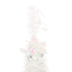 vidaXL Christmas Tree Artificial Xmas Decoration with Stand Pop-up LEDs White-28