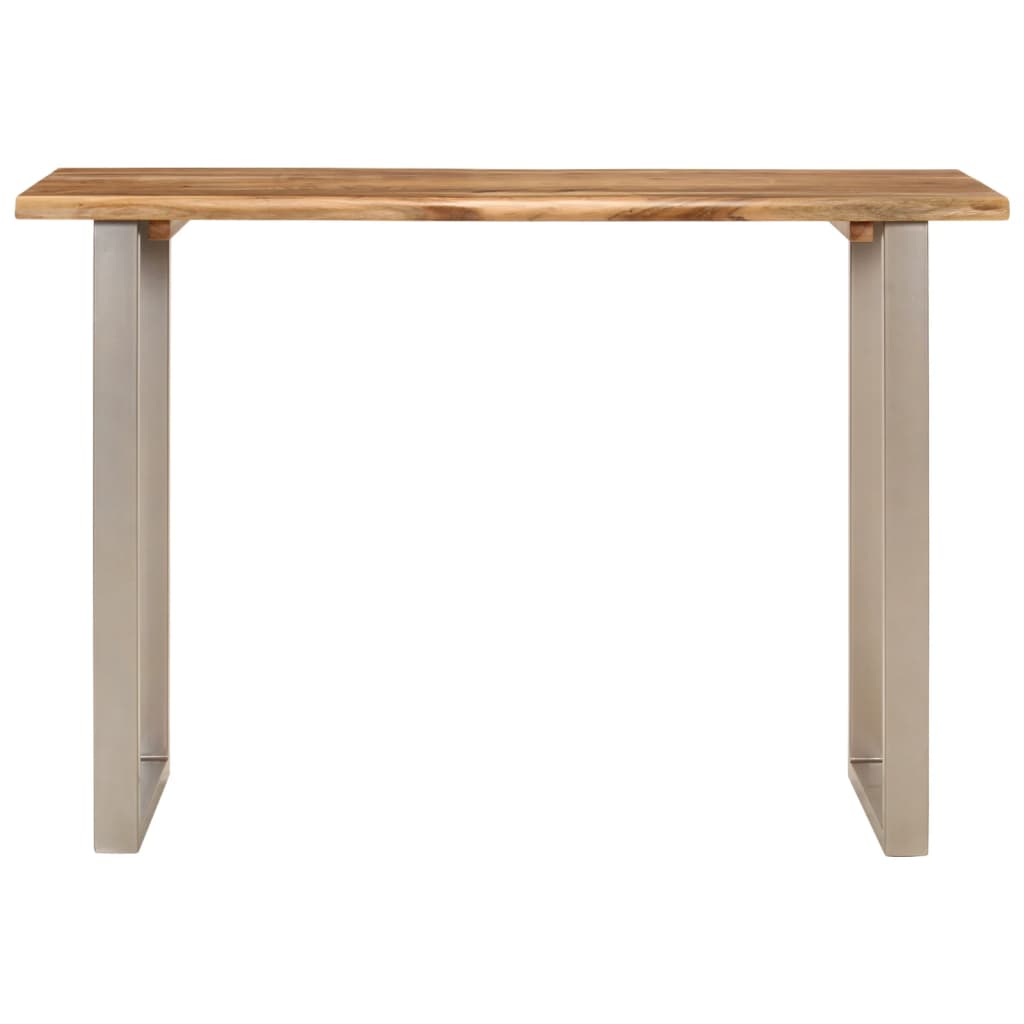 vidaXL Dining Table 43.3"x19.7"x29.9" Solid Wood Acacia-46