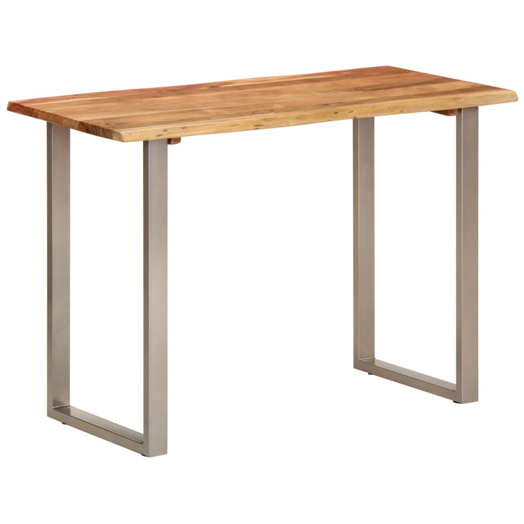 vidaXL Dining Table 43.3"x19.7"x29.9" Solid Wood Acacia-16