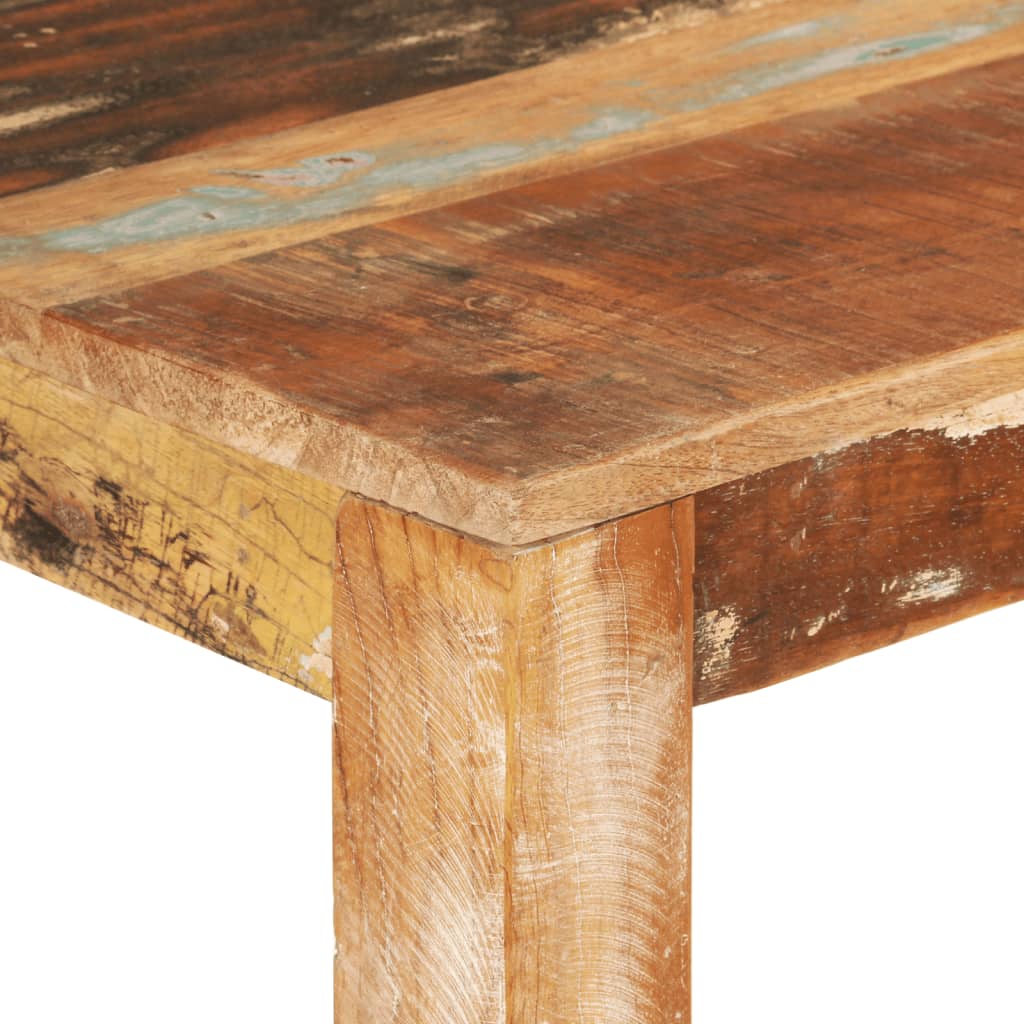 vidaXL Dining Table 43.3"x21.7"x29.9" Solid Wood Reclaimed-4