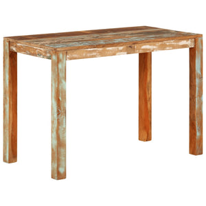 vidaXL Dining Table 43.3"x21.7"x29.9" Solid Wood Reclaimed-8