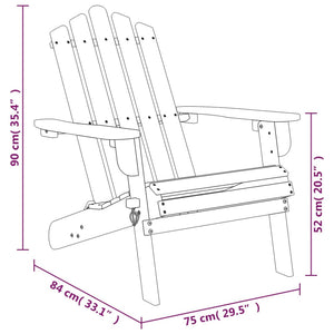 vidaXL Patio Adirondack Chairs 2 pcs Solid Wood Acacia-1