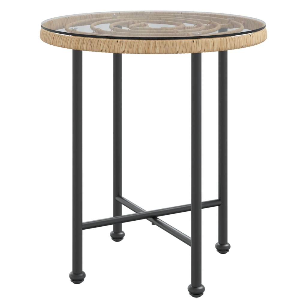 vidaXL Bistro Table Outdoor Side Table Garden Furniture for Porch Deck Steel-1