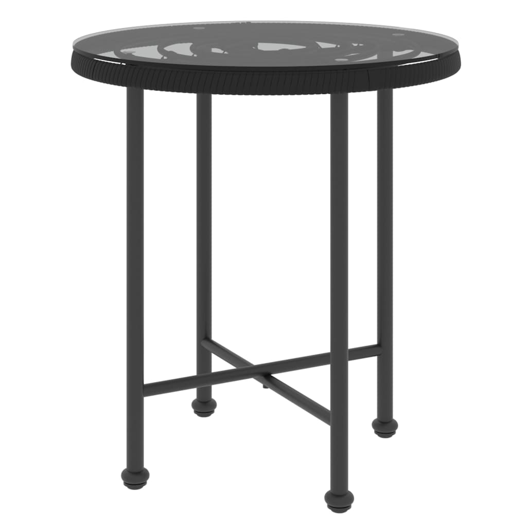 vidaXL Bistro Table Outdoor Side Table Garden Furniture for Porch Deck Steel-10