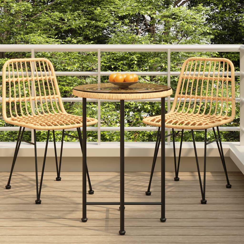 vidaXL Bistro Table Outdoor Side Table Garden Furniture for Porch Deck Steel-30