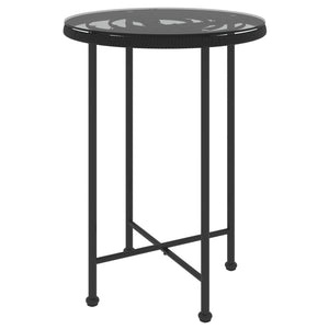 vidaXL Bistro Table Outdoor Side Table Garden Furniture for Porch Deck Steel-2