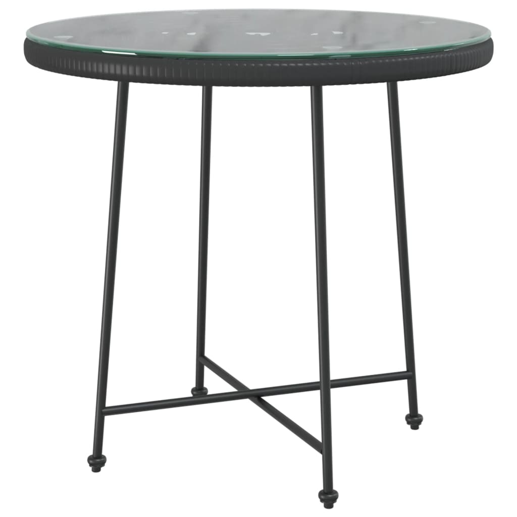 vidaXL Bistro Table Outdoor Side Table Garden Furniture for Porch Deck Steel-18