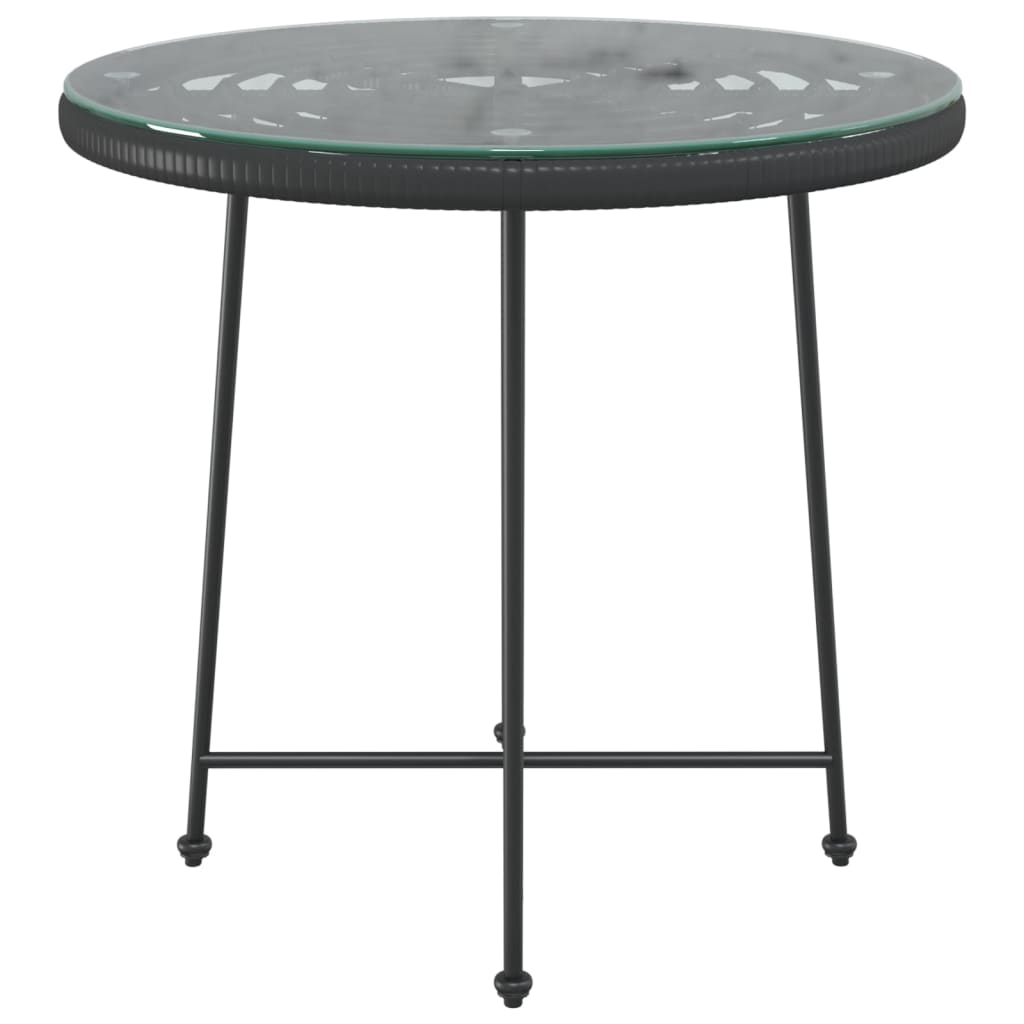 vidaXL Bistro Table Outdoor Side Table Garden Furniture for Porch Deck Steel-8