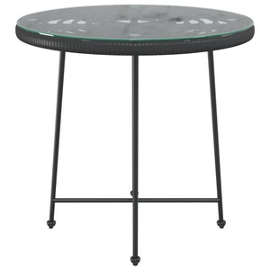 vidaXL Bistro Table Outdoor Side Table Garden Furniture for Porch Deck Steel-8