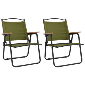 vidaXL Camping Chair 2 Pcs Outdoor Folding Camping Beach Chair Oxford Fabric-40