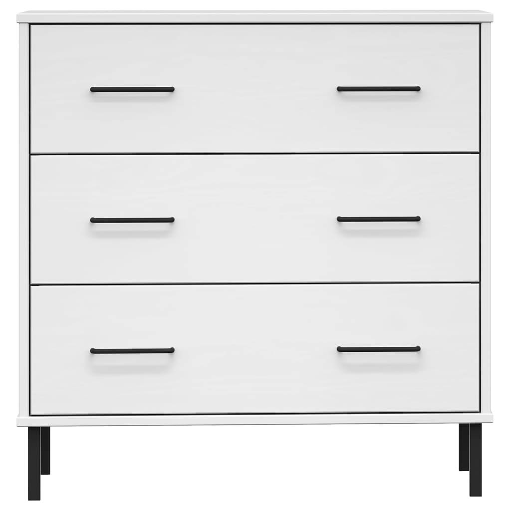 vidaXL Sideboard Chest of Drawers Storage Cabinet with Drawers Solid Wood OSLO-0