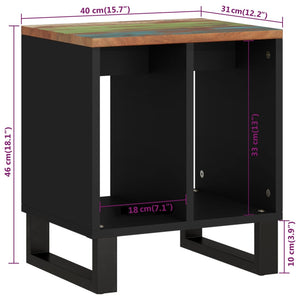 vidaXL Coffee Table Console Side End Table for Home Living Room Solid Wood-26