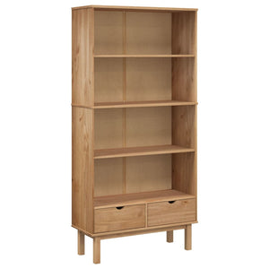 vidaXL Bookshelf Storage Cabinet Shelf for Home Office OTTA Solid Wood Pine-1