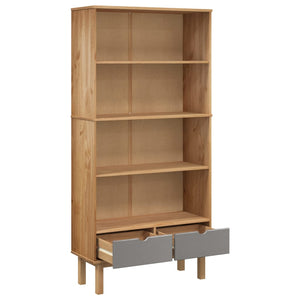 vidaXL Bookshelf Storage Cabinet Shelf for Home Office OTTA Solid Wood Pine-11