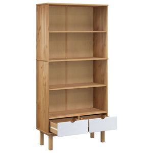 vidaXL Bookshelf Storage Cabinet Shelf for Home Office OTTA Solid Wood Pine-0