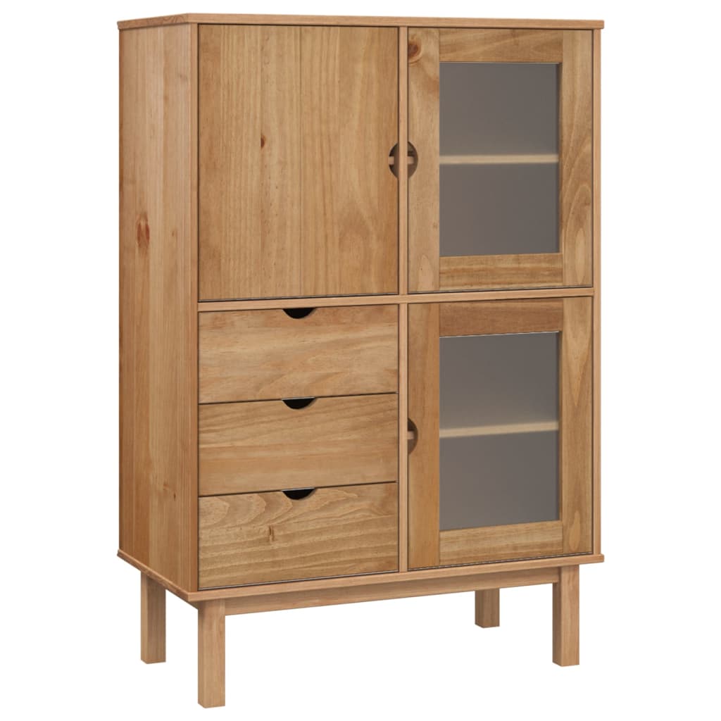 vidaXL Cabinet Storage Buffet Cabinet for Dining Room OTTA Solid Wood Pine-0