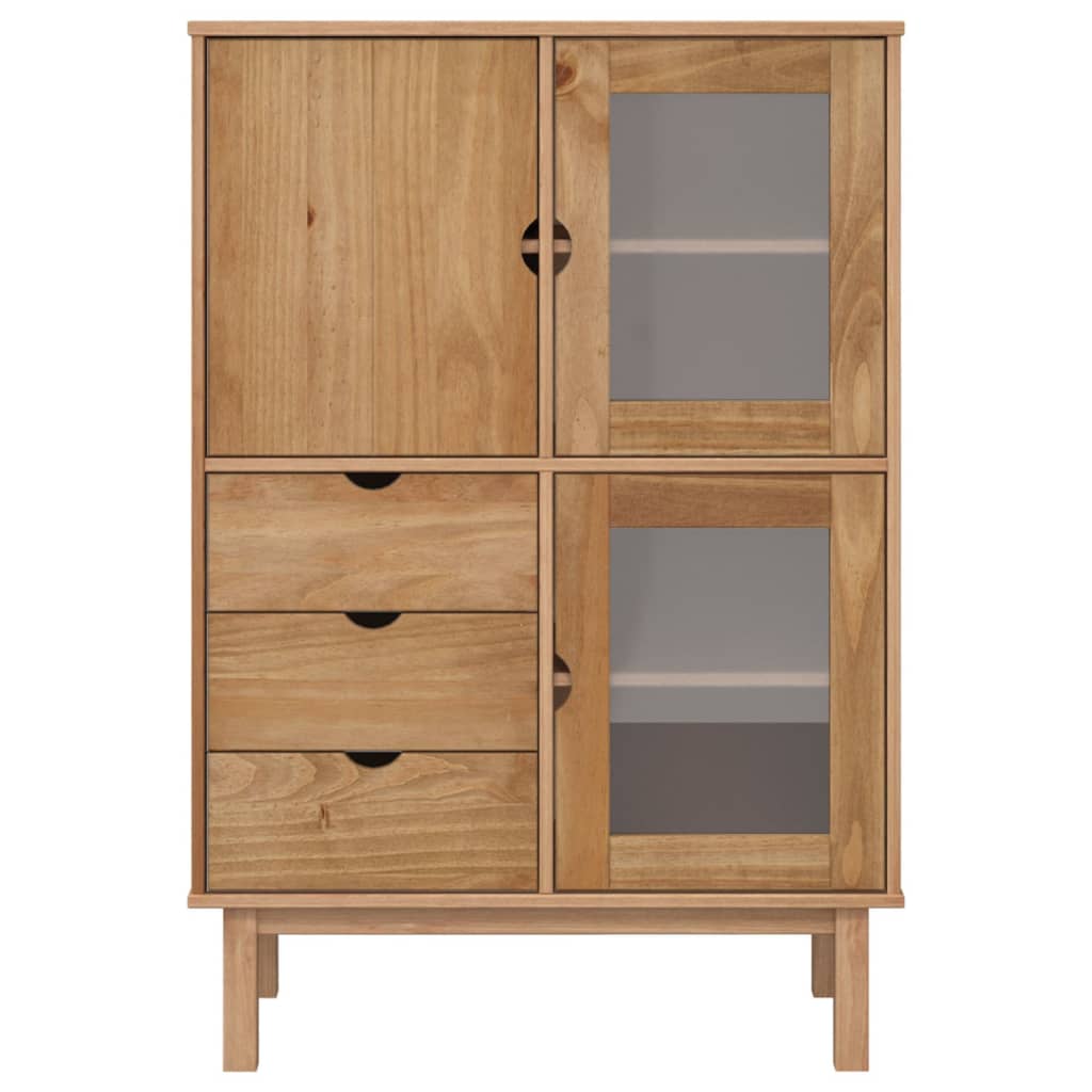 vidaXL Cabinet Storage Buffet Cabinet for Dining Room OTTA Solid Wood Pine-16