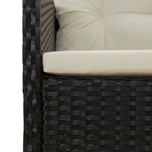 vidaXL Patio Furniture Set 2 Piece Outdoor Chair with Cushions Poly Rattan-3