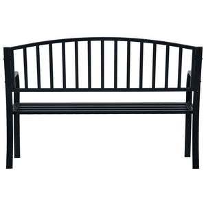 vidaXL Outdoor Patio Bench Park Outdoor Garden Bench for Yard Porch Steel-8