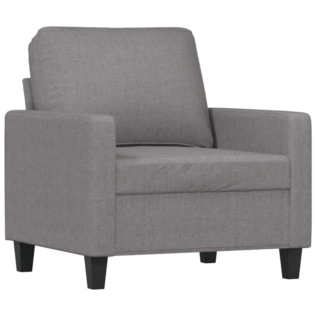 vidaXL Sofa Chair with Footstool Accent Upholstered Living Room Chair Fabric-12