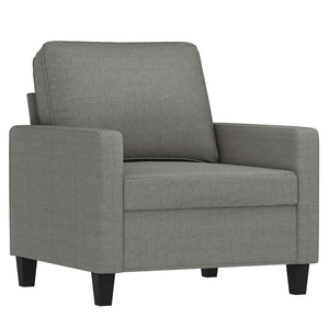 vidaXL Sofa Chair with Footstool Accent Upholstered Living Room Chair Fabric-35