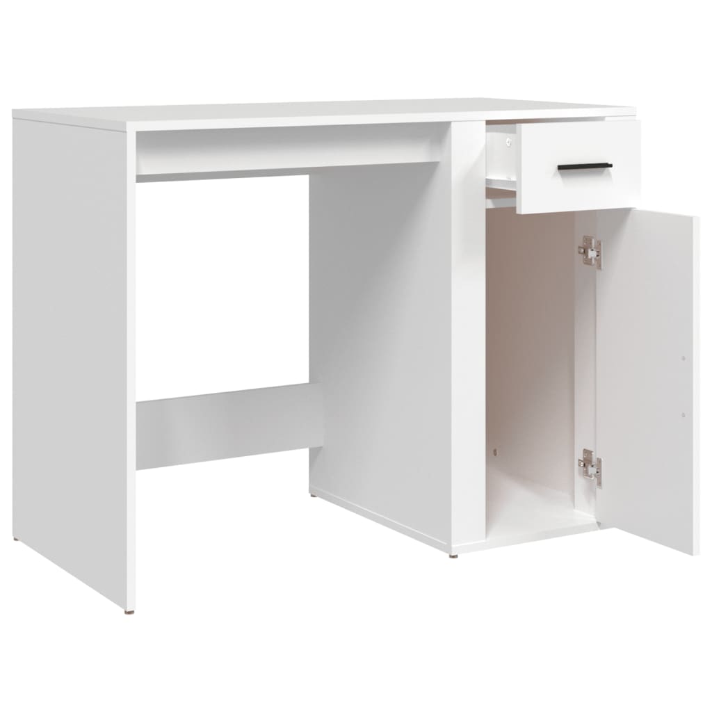 vidaXL Desk Storage Computer Desk Writing Table for Office Engineered Wood-14