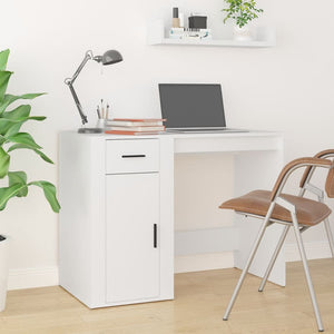 vidaXL Desk Storage Computer Desk Writing Table for Office Engineered Wood-2